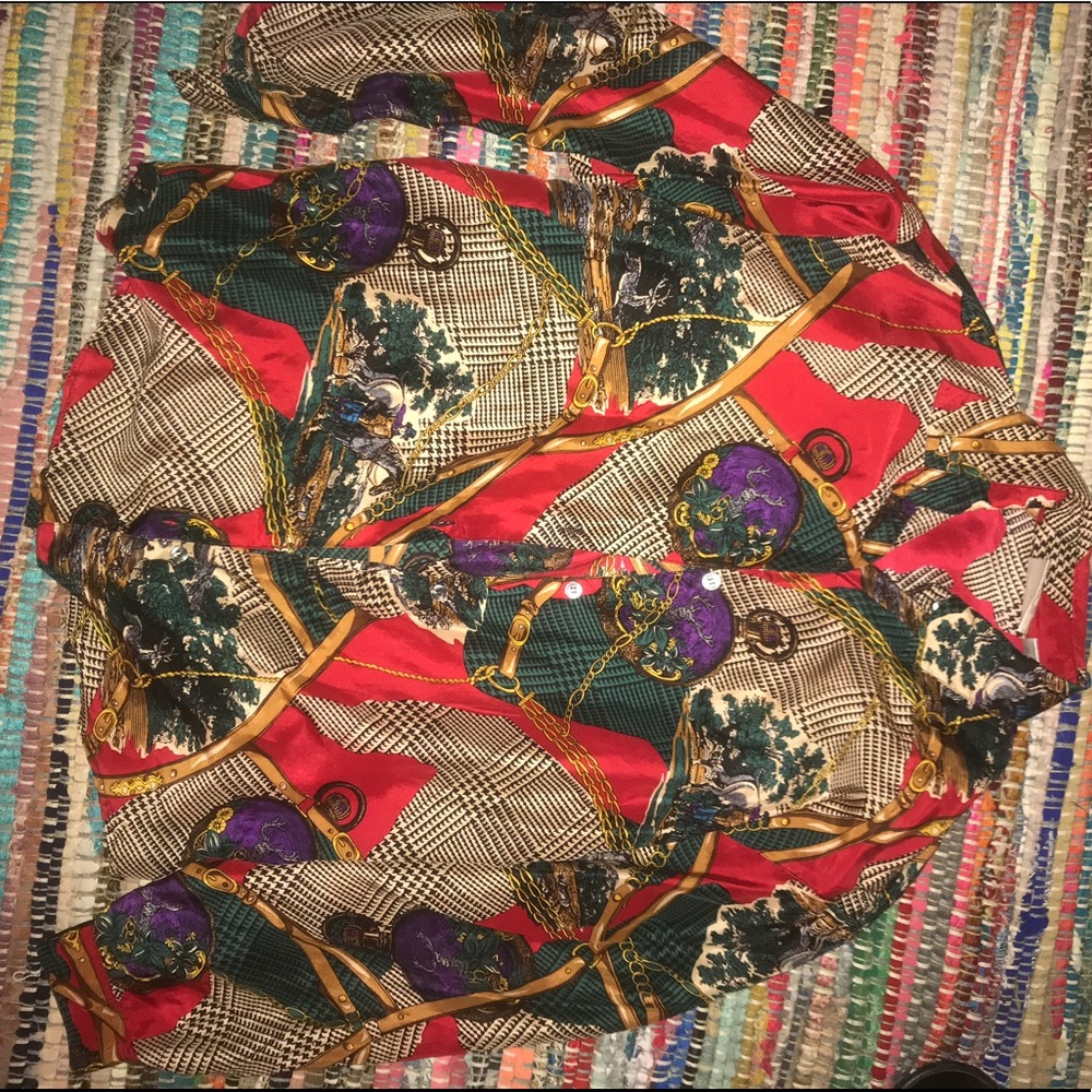Vintage button down blouse!